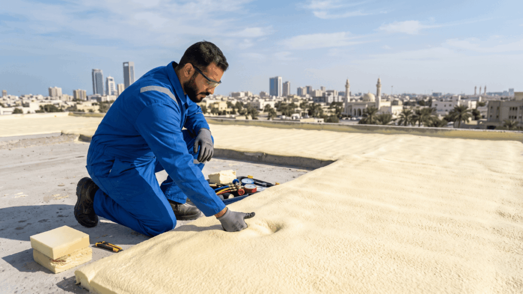 اختبار الإبهام السري كيف تكشف غش كثافة فوم البولي يوريثان على أسطح الدمام