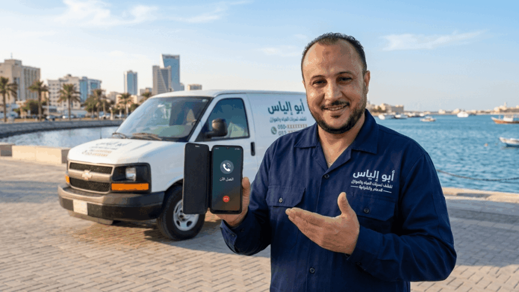 تواصل معنا | مؤسسة أبو إلياس لكشف تسربات المياه بالدمام