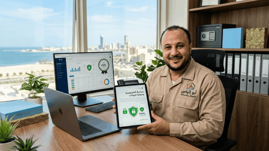 سياسة الخصوصية وحماية البيانات مع التزام مؤسسة أبو إلياس بالأمان والموثوقية الرقمية