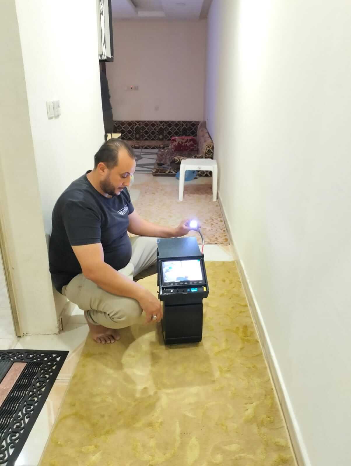 كشف تسربات المياه بكاميرا حرارية حديثة